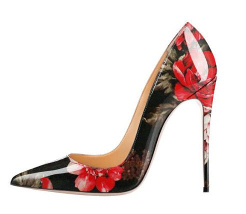 Pointed Graffiti High Heels