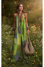 Plaid Print Jumpsuit – Sleeveless, Wide-Leg, Suspender Style