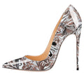 Pointed Graffiti High Heels