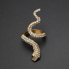 Wrap Around Pave Snake Ring