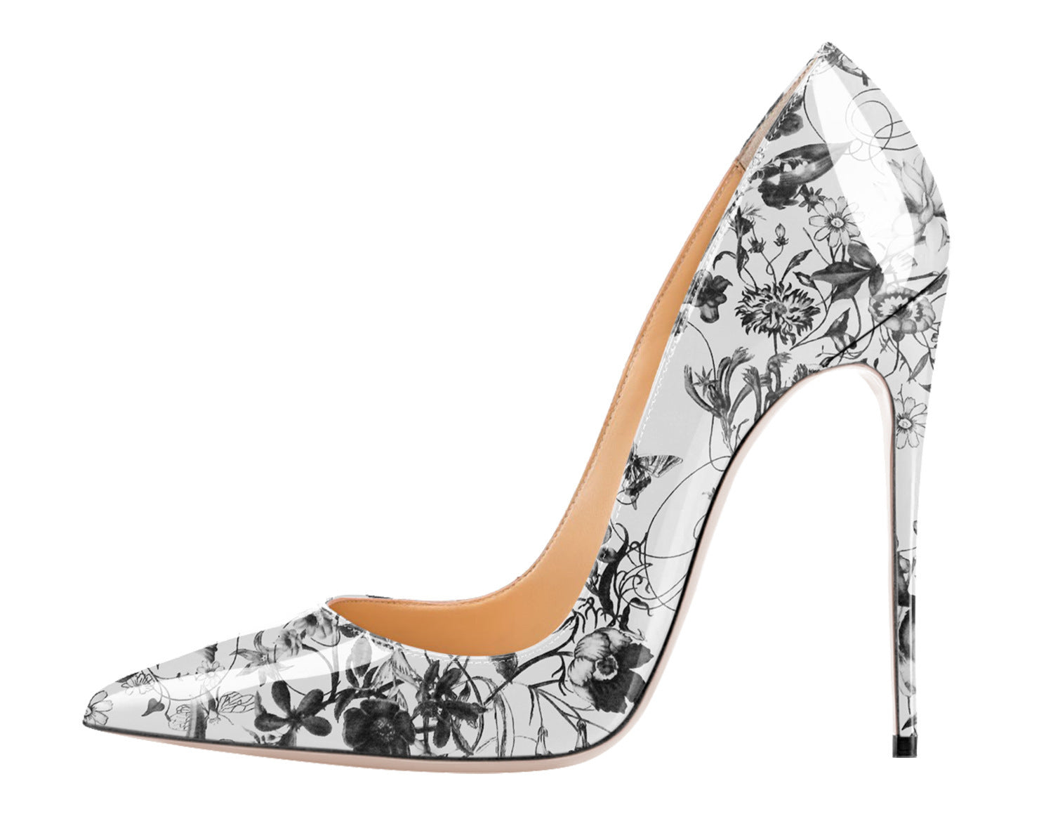 Pointed Graffiti High Heels