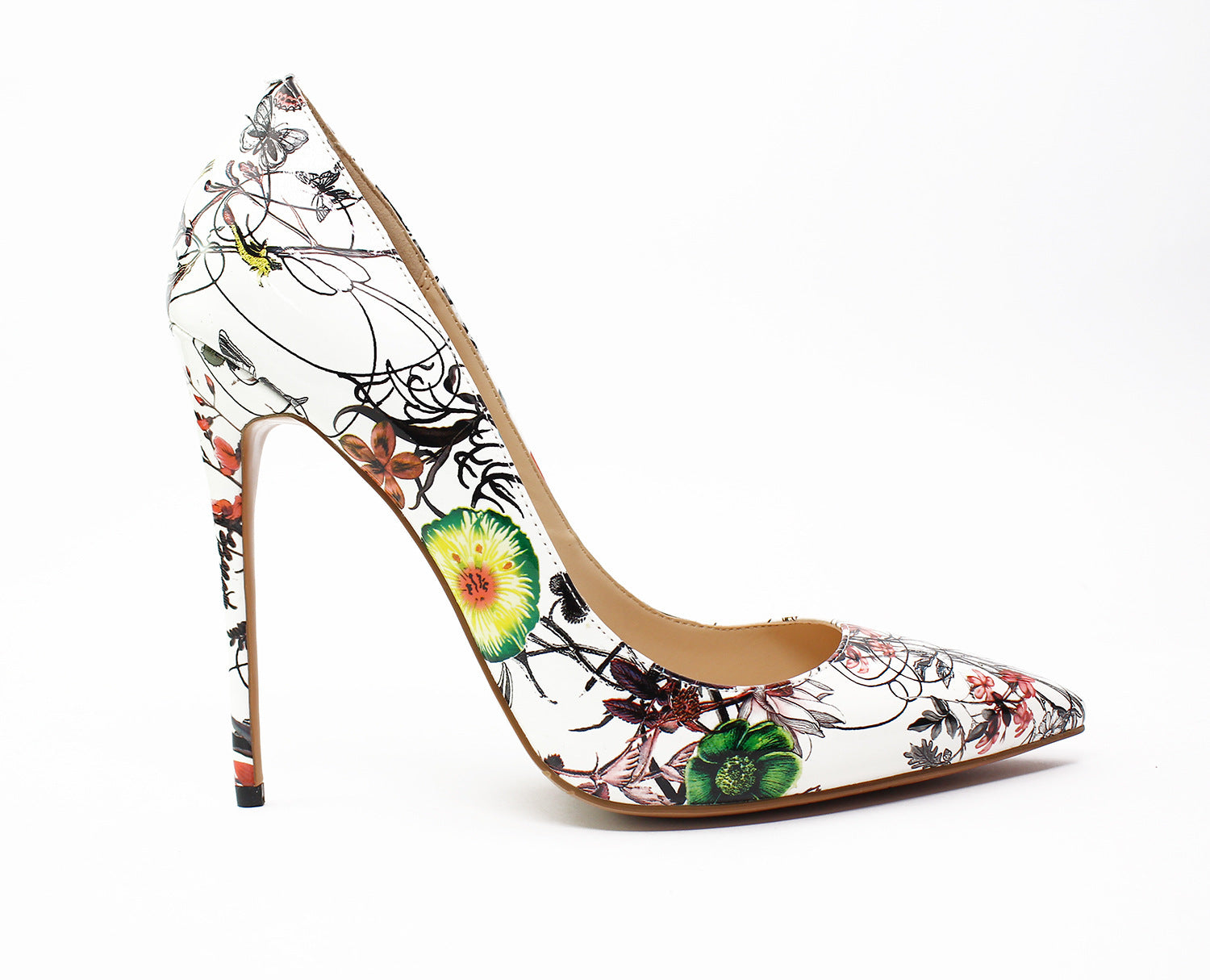 Pointed Graffiti High Heels