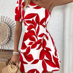 Puff Sleeve Summer Dress – Vacation & Beach Outfit