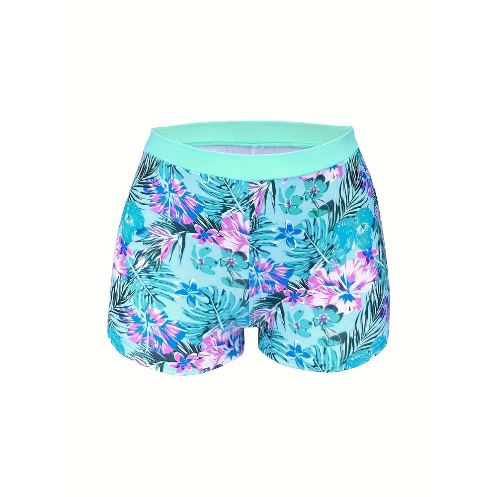 Flattering High‑Waist Slimming Bikini Three‑Piece Set