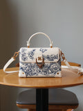 Light-luxury Intricately Embroidered Tote Shoulder Or Crossbody Purse