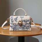 Light-luxury Intricately Embroidered Tote Shoulder Or Crossbody Purse