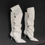 Fashionable Pointed Toe : Knee High Boots