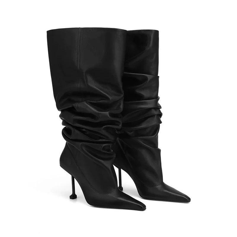 Pointed Toe Stiletto Heel Catwalk Party Boots