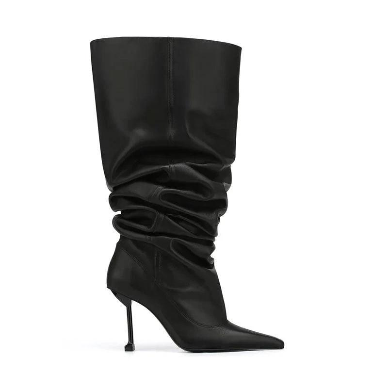 Pointed Toe Stiletto Heel Catwalk Party Boots