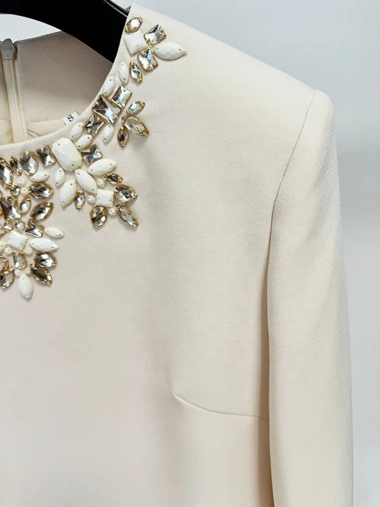 Luxury Fashion Rhinestones Diamond Women's Elegant Dresses