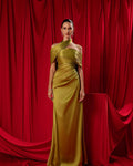 Chic Pleats Off Shoulder Mermaid Evening Dresses