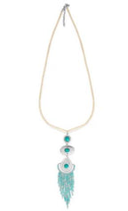 Desert Breeze Turquoise and Silver Pendant Necklace