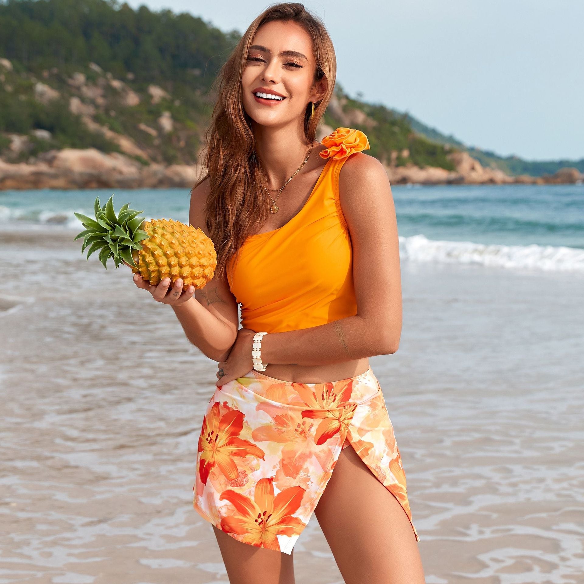 Vacation Printed One Piece Swimsuit
