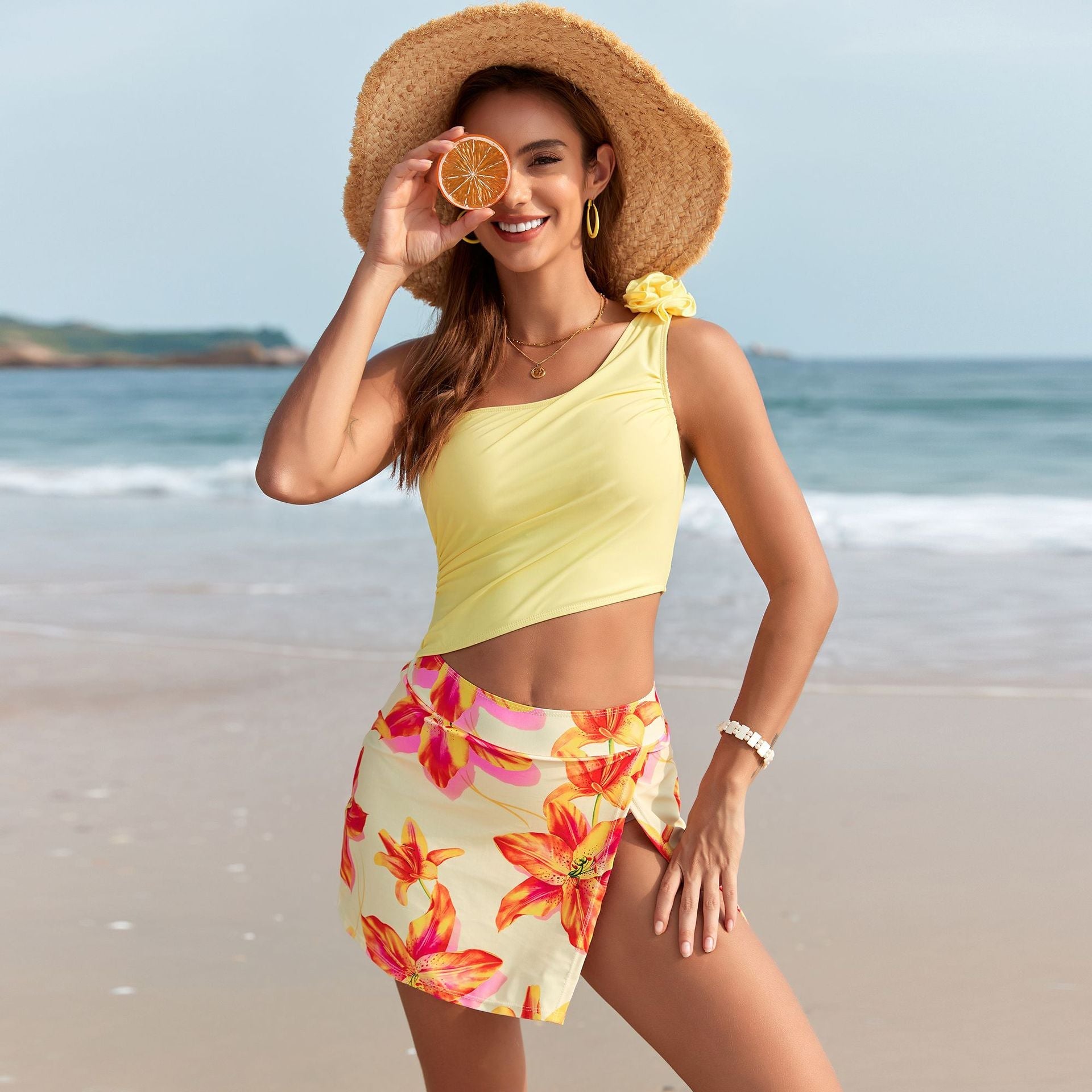Vacation Printed One Piece Swimsuit