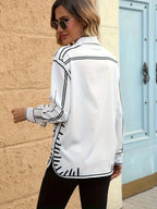 Fashion Printed Chic Women Blouses