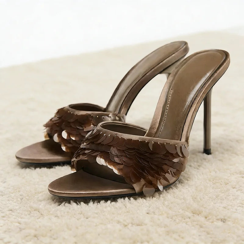 Luxury Bling Stiletto Slippers