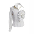 French Chic 3D Floral Shirts