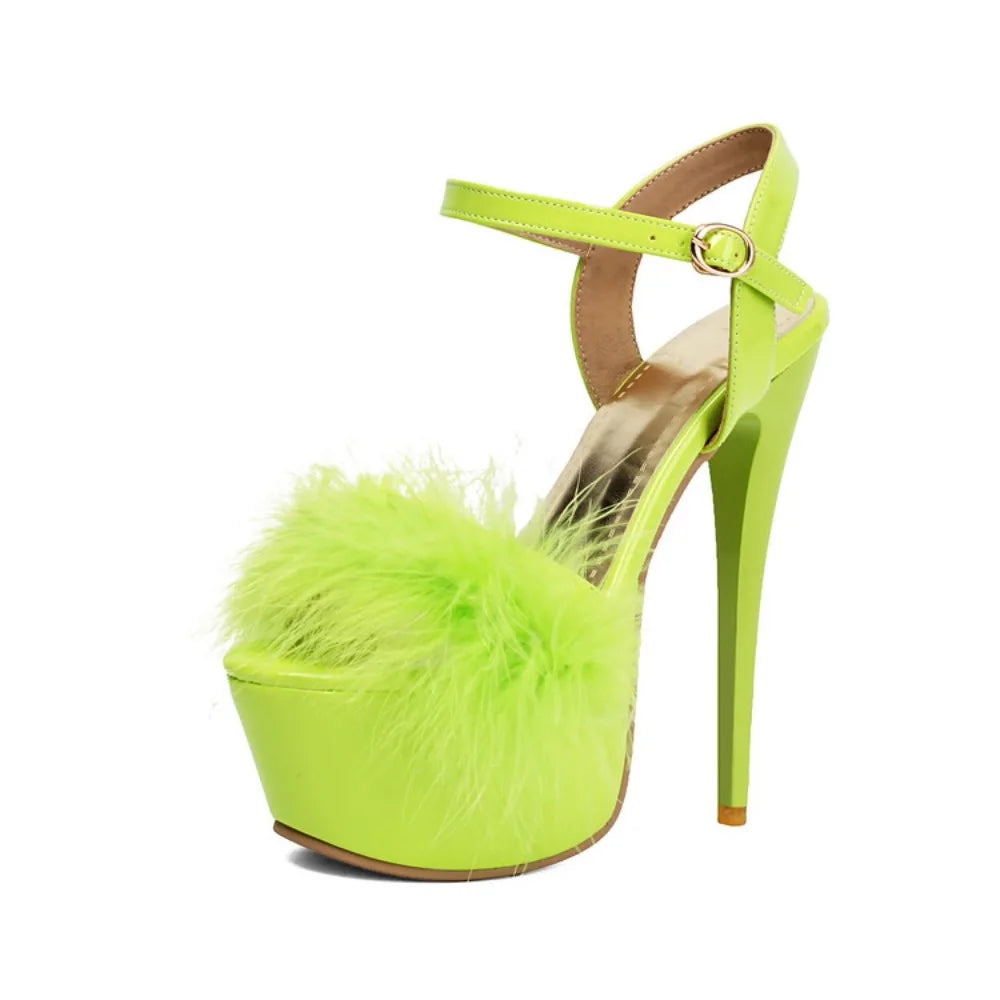 Fashion Sexy Peep Toe Buckle Strap Party Heels