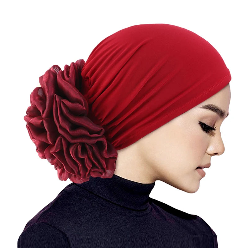 Big Flower Elastic Cloth Hair Accessories