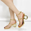 Peep Toe Elegant Luxury High Heels Sandals