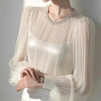 Chic Fairy Style White Chiffon Blouse