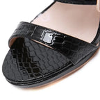 Open Toe High Heeled Slippers Buckle Sandals