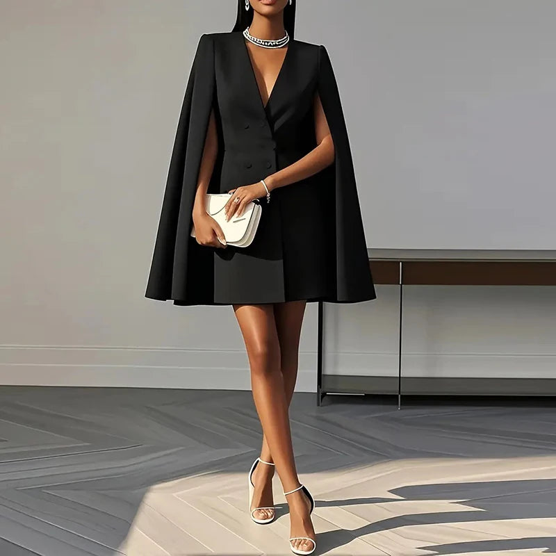 Office Dress Batwing Mini Dress