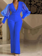 High Waist Sequins Bodycon Jumpsuit
