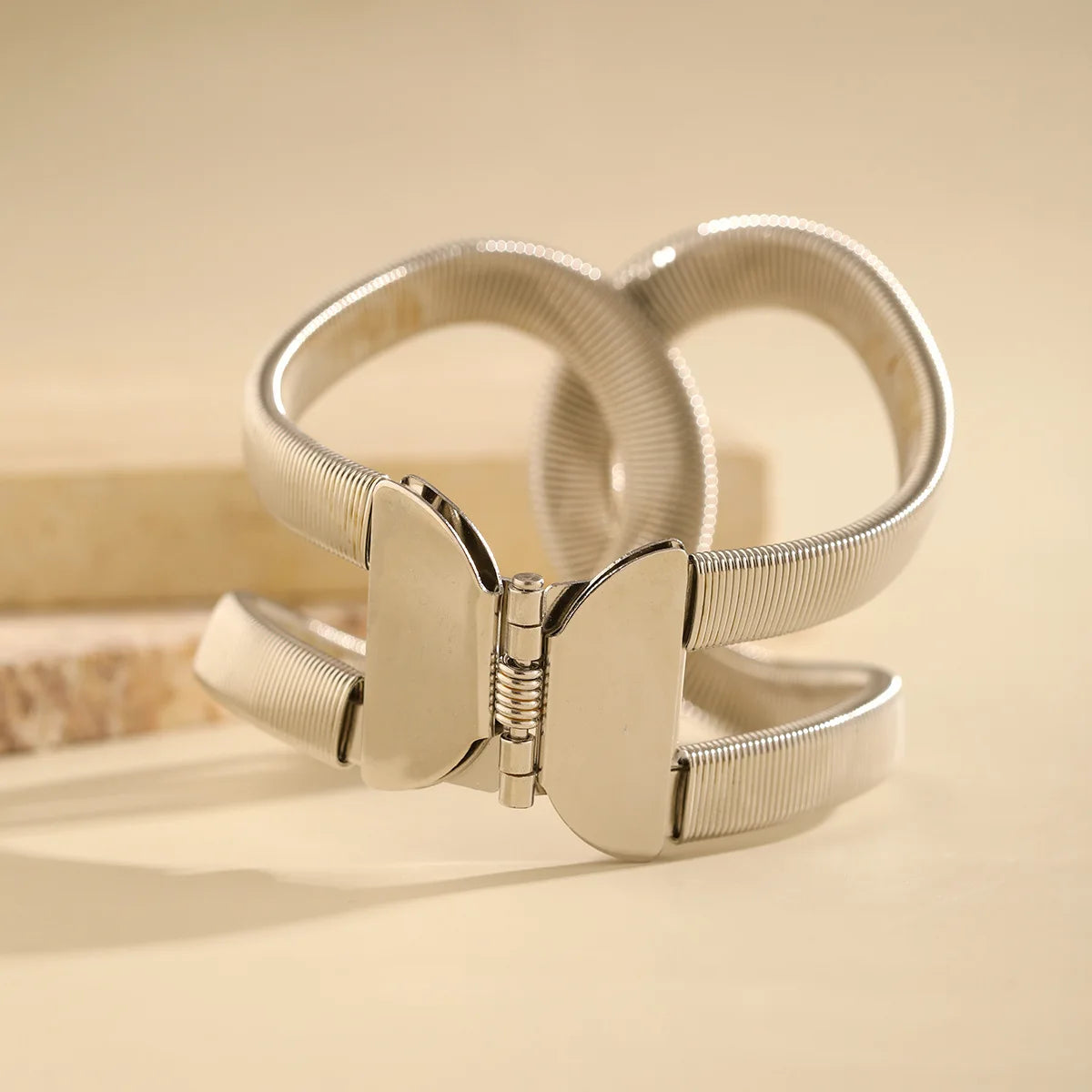 Punk Hip Hop Irregular Twisted Cuff Wide Bangles Vintage