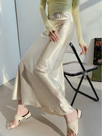 Chic Satin Sweet Trumpet Long Skirts