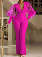 High Waist Sequins Bodycon Jumpsuit