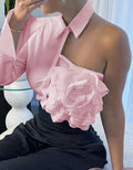 French Chic 3D Floral Shirts