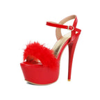 Fashion Sexy Peep Toe Buckle Strap Party Heels