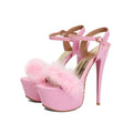 Fashion Sexy Peep Toe Buckle Strap Party Heels