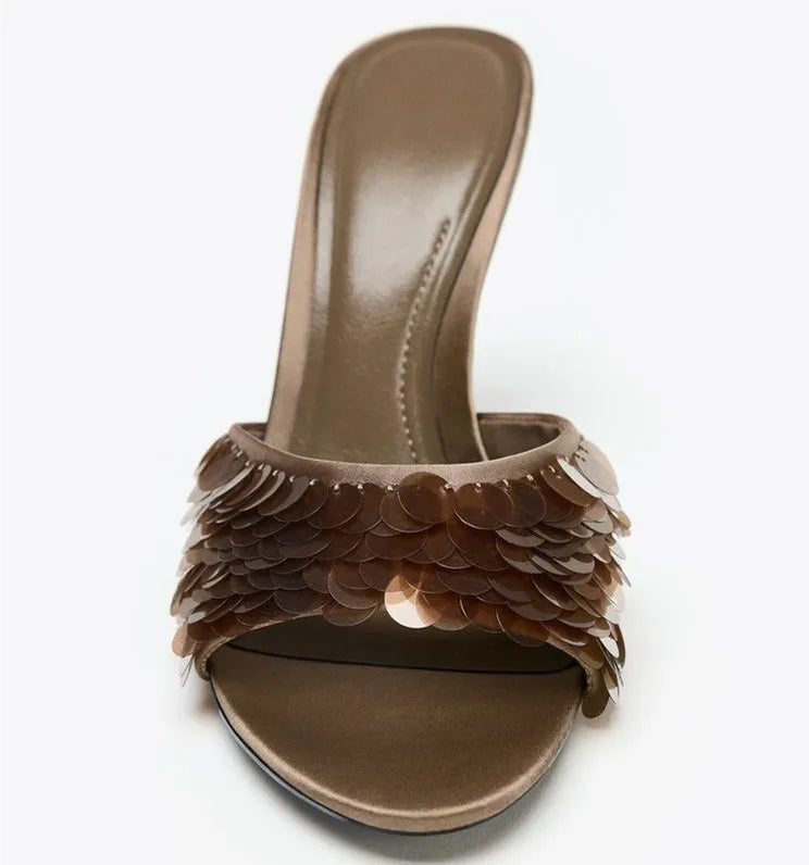 Luxury Bling Stiletto Slippers