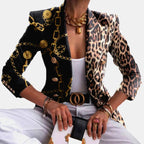 Vintage Office Double Breasted Blazer Notched Collar Chic Blazer