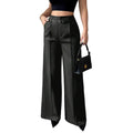 Elegant High Waist Wide Leg Fashion Straight-cut Suit Pants
