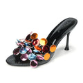 Novelty Designer Heels Slippers Open-toe Thin Heels Sandals