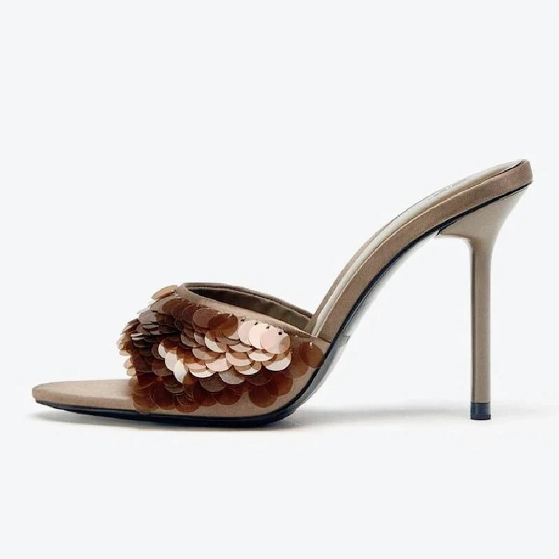 Luxury Bling Stiletto Slippers