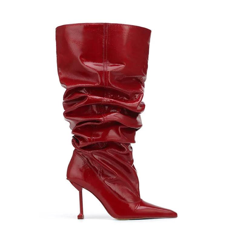Pointed Toe Stiletto Heel Catwalk Party Boots