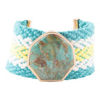 Blue Turquoise Blues Woven Bracelet