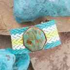 Blue Turquoise Blues Woven Bracelet