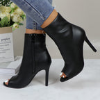Metallic Stiletto Boots Dance Party Shine