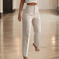 Women's High-Waisted Straight Leg Pants