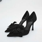 Flower High Heels Women's Pointed Toe Stiletto Heel