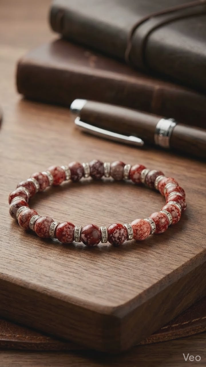 Crimson One of a Kind Aura Experience Bracelet